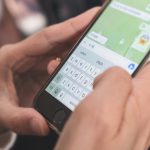 Woman hands using smartphone