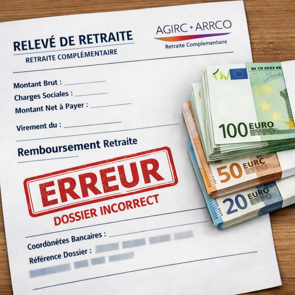 AGIRC-ARRCO bug arriérés : pensions non versées pour 100 000 retraités, 850 millions d'euros à rembourser