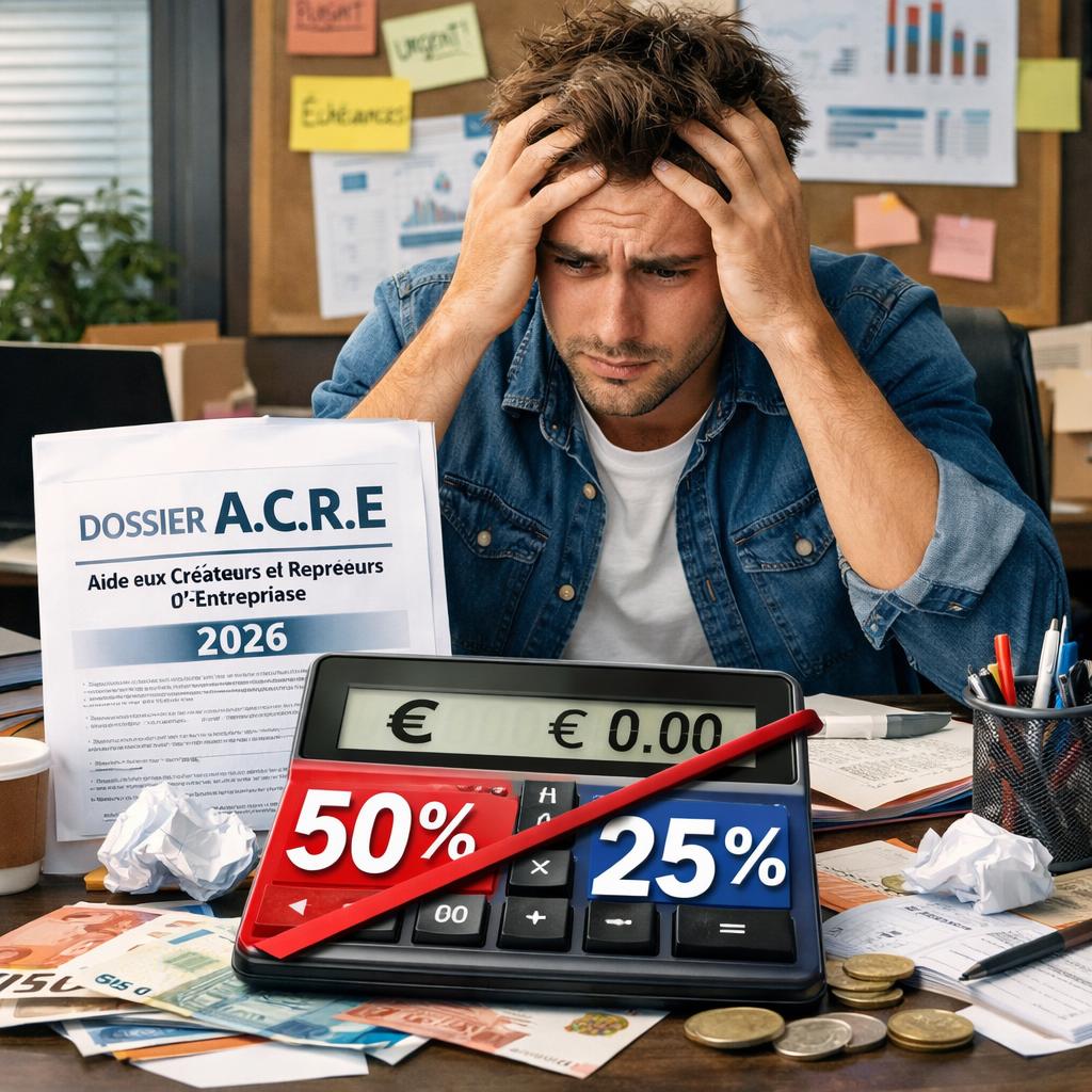 ACRE : l'exonération pour les créateurs d'entreprise divisée par deux au 1er juillet 2026