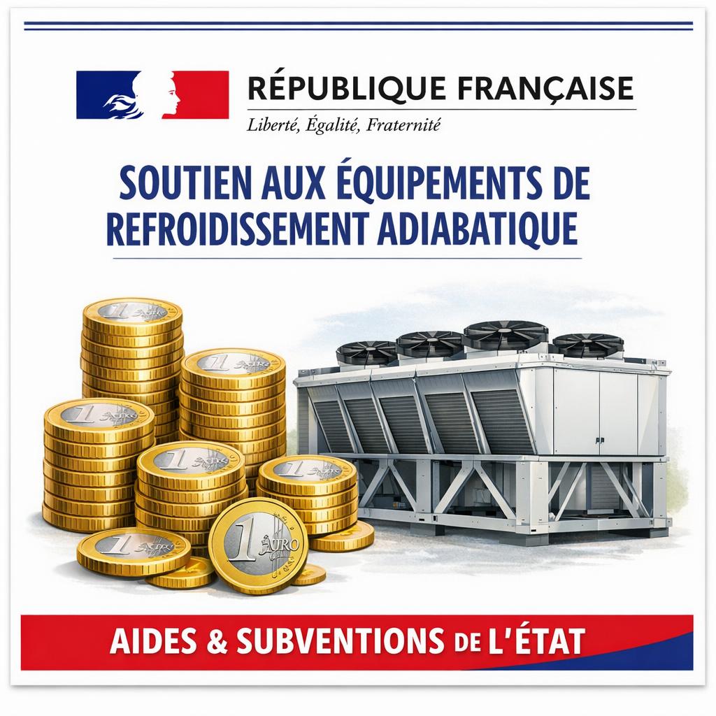 Aides et subventions pour le rafraîchissement adiabatique