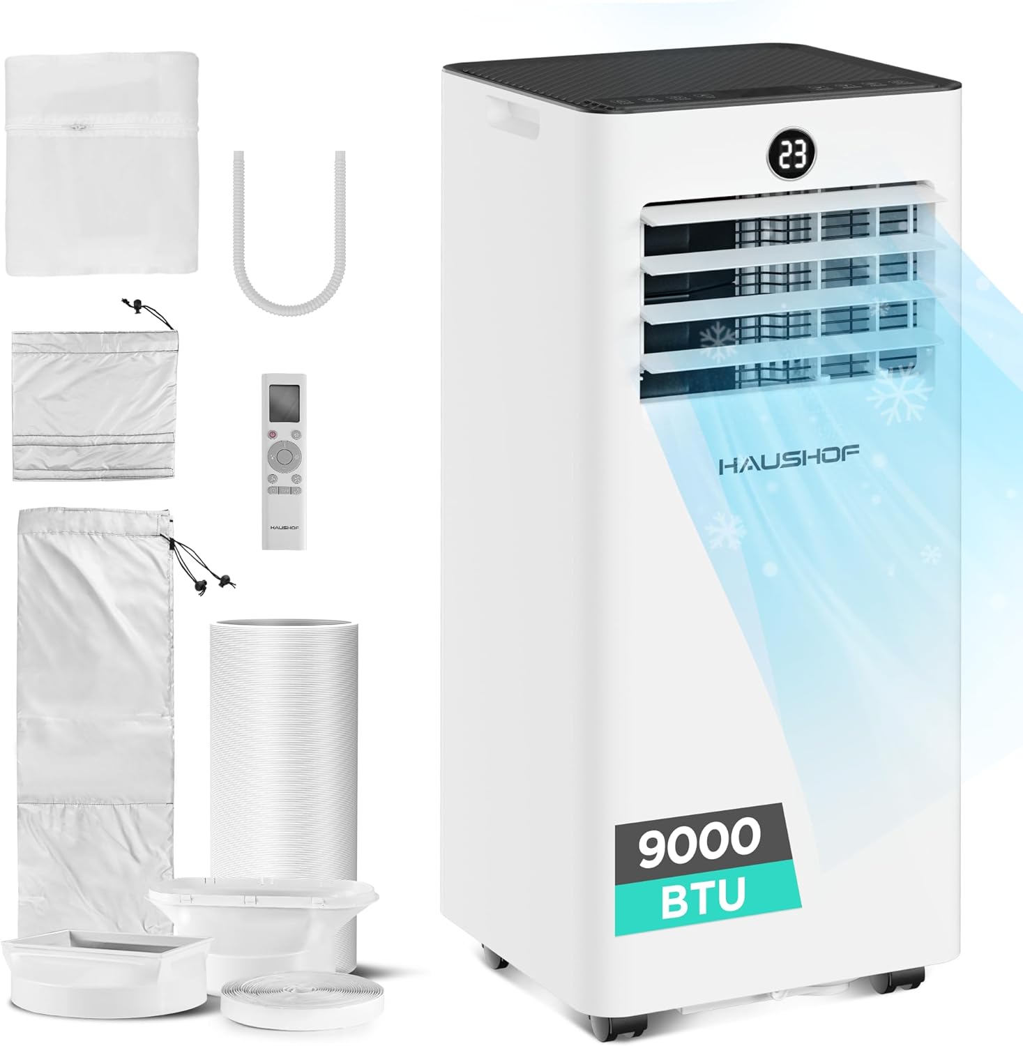 Climatiseur mobile évacuation déshumidificateur télécommande