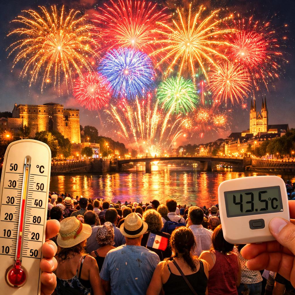 Maine-et-Loire : Angers maintient le feu d'artifice du 14 juillet malgré la canicule
