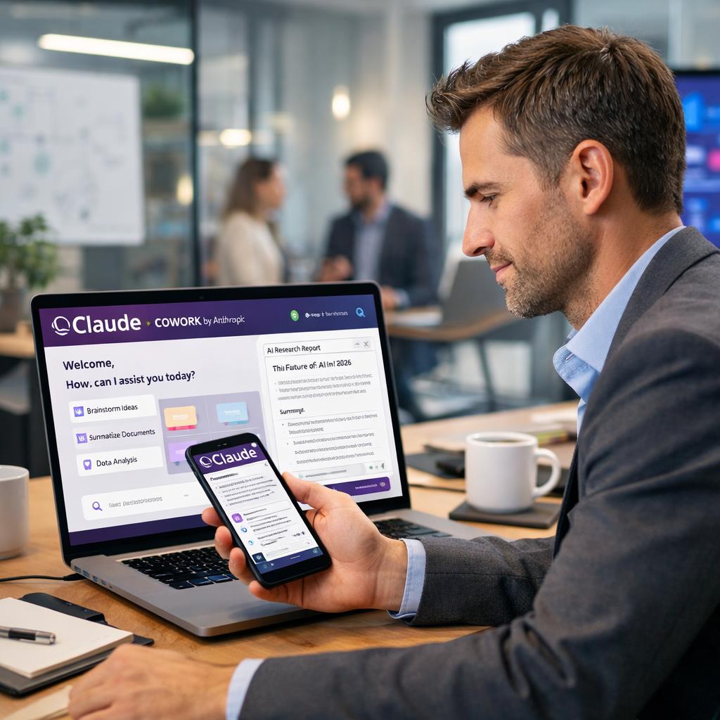 Anthropic lance Claude Cowork sur le web et mobile pour les entreprises