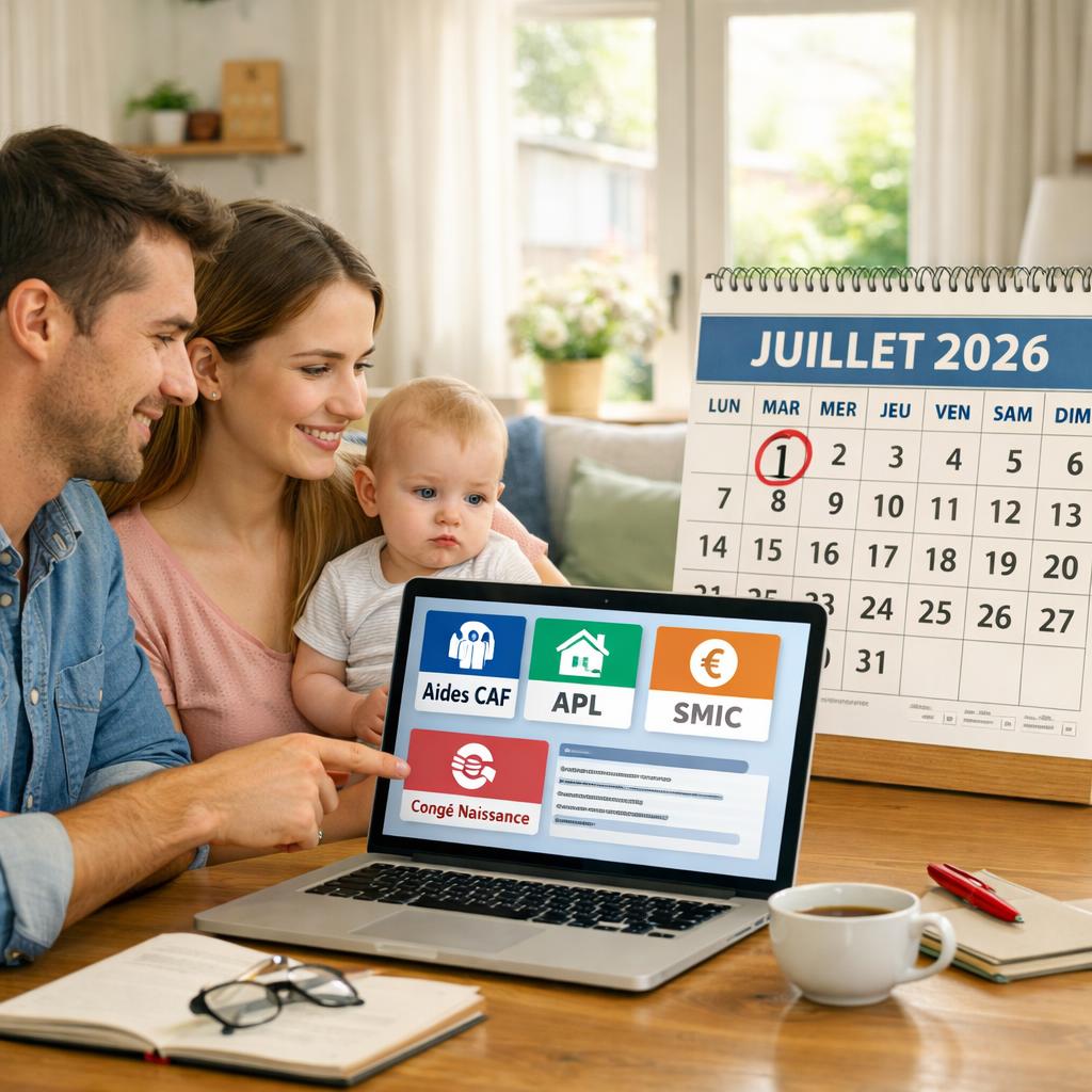 APL, SMIC, congé naissance : tout ce qui change pour les ménages au 1er juillet 2026