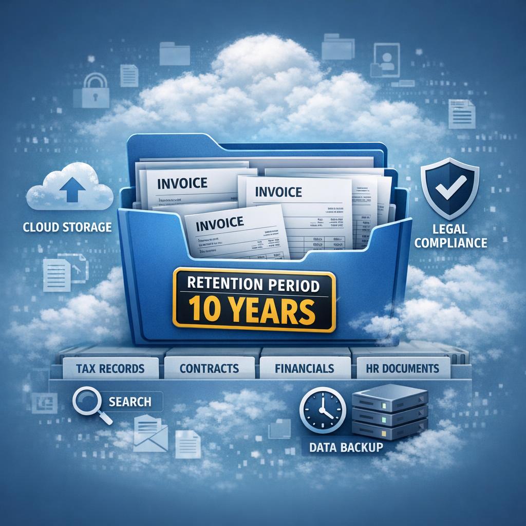 Archivage électronique des factures : la durée légale de conservation