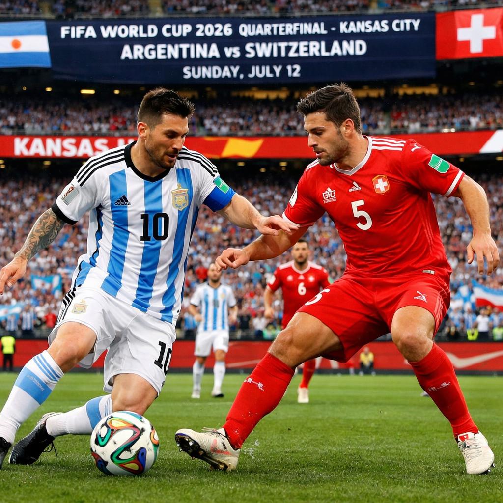 Argentine - Suisse : le quart du Mondial 2026 dimanche 12 juillet à Kansas City