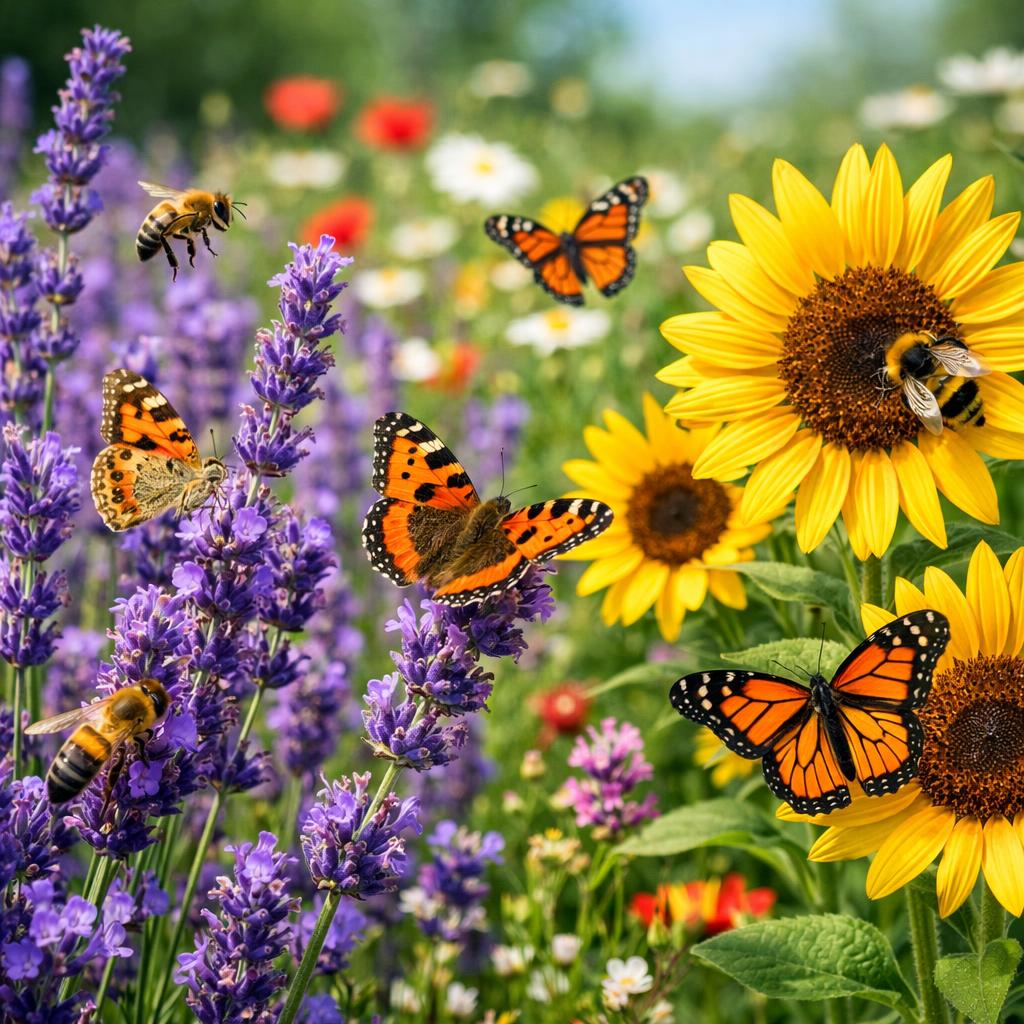 Comment attirer abeilles et papillons dans votre jardin : 12 fleurs mellifères incontournables