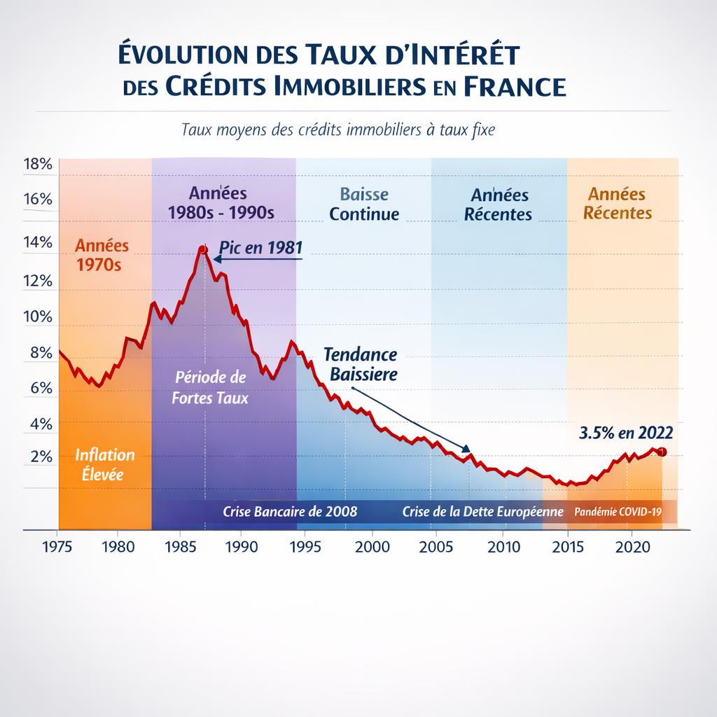 Baromètre taux immobilier : historique en France