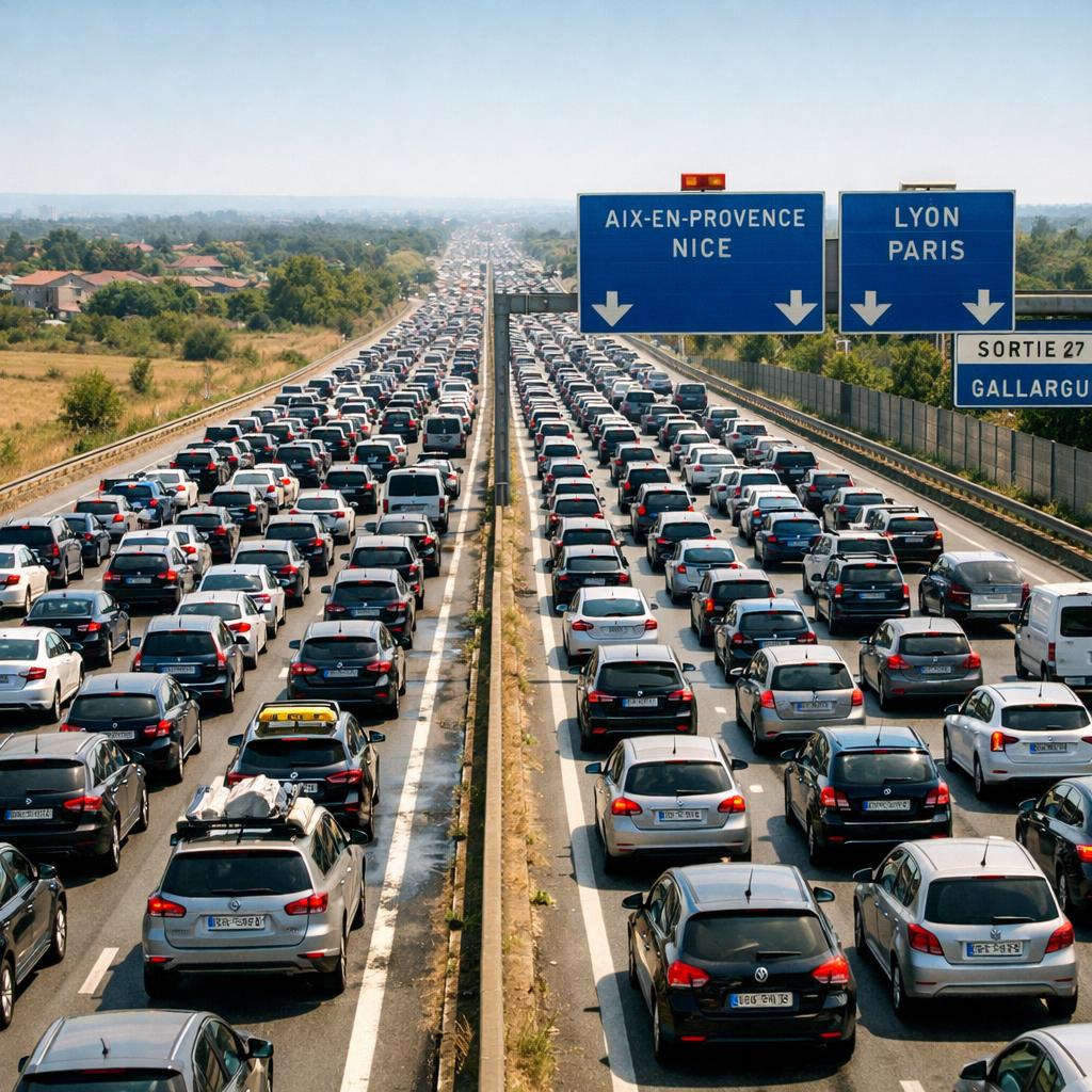 Bison Futé : samedi 18 juillet 2026 classé rouge, plus de 540 km de bouchons