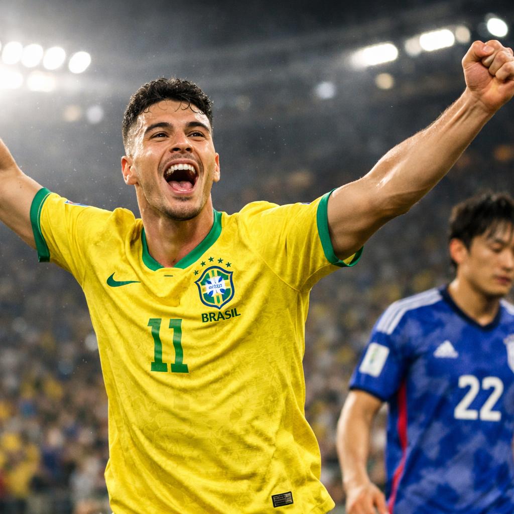 Mondial 2026 : le Brésil écarte le Japon 2-1 au bout du suspense grâce à Martinelli