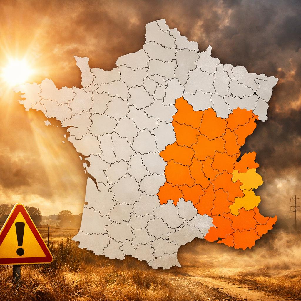 Canicule : 14 départements placés en vigilance orange ce jeudi 25 juin