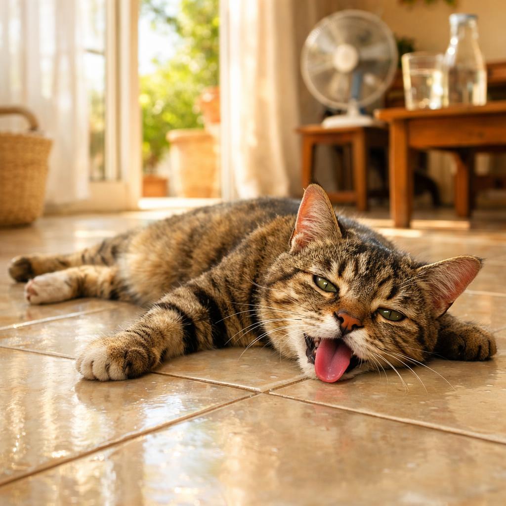 Coup de chaleur chez le chat : reconnaître les signes d'alerte et que faire