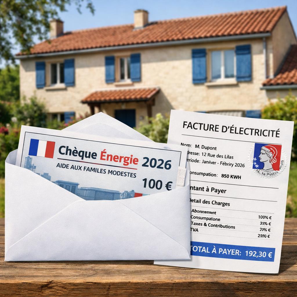 Chèque énergie 2026 : 3,8 millions de ménages concernés, envoi automatique cet été