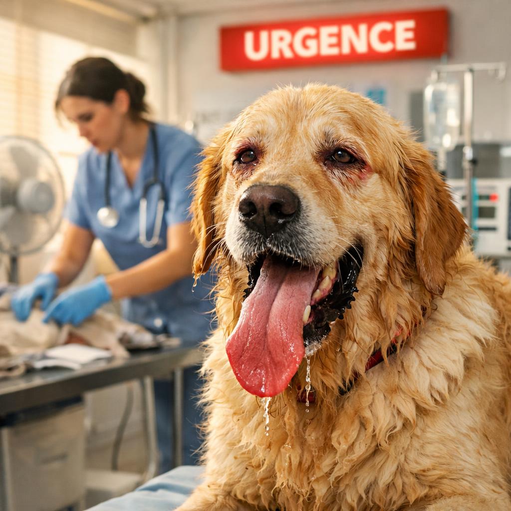 Coup de chaleur chez le chien : symptômes, urgence et premiers gestes vitaux