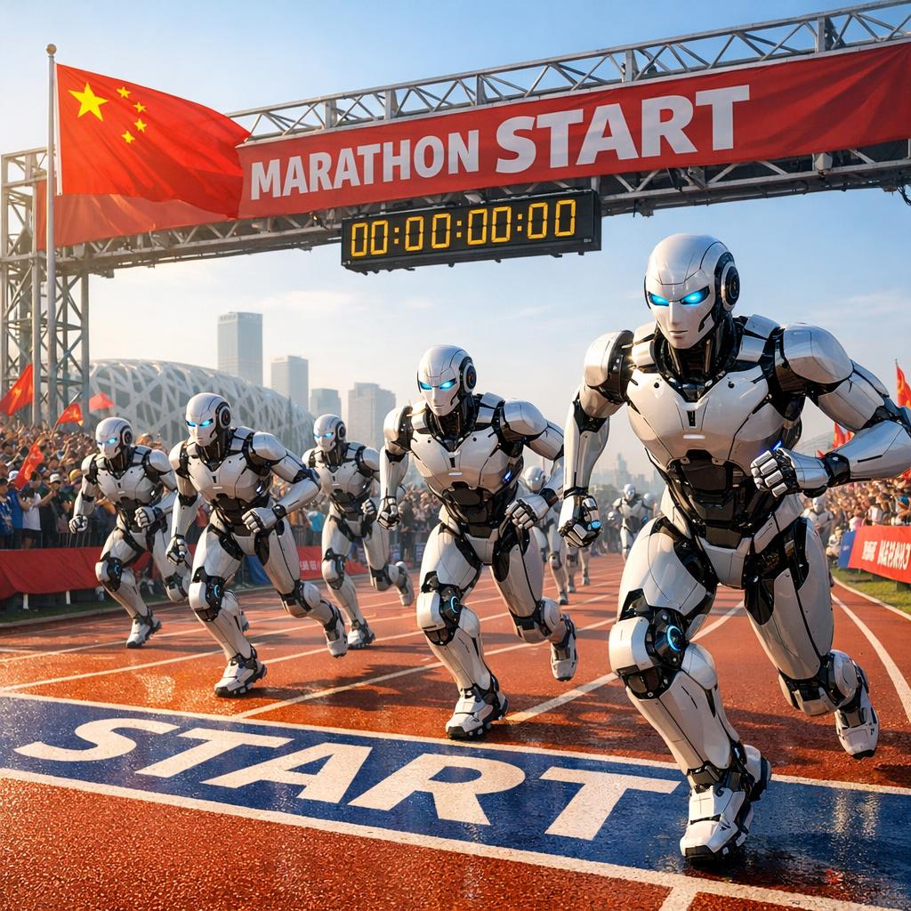 Chine : des robots humanoïdes battent le record du monde du semi-marathon à Pékin