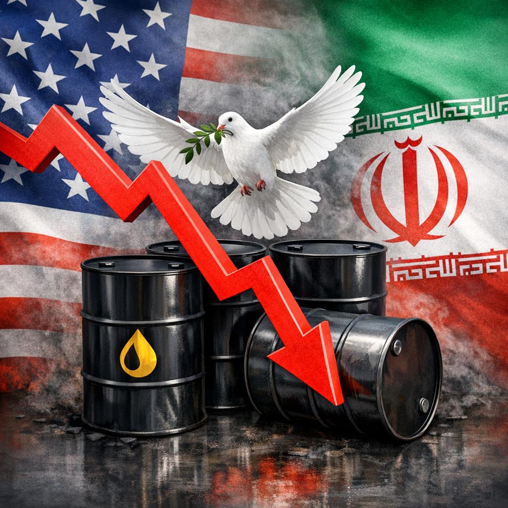 Chute des cours du brut : les espoirs de paix entre les États-Unis et l'Iran font plonger le pétrole