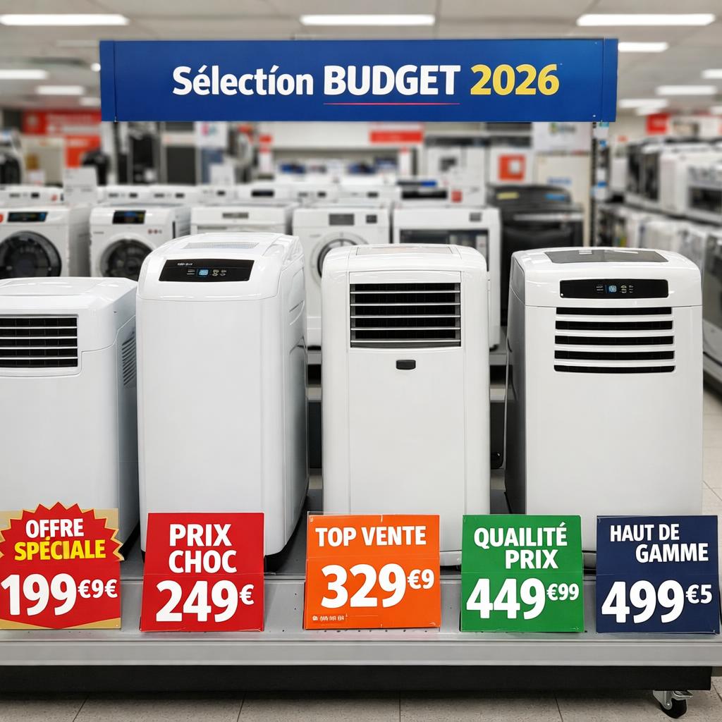 Climatiseur mobile pas cher : les meilleurs modèles entre 200 et 500 euros en 2026