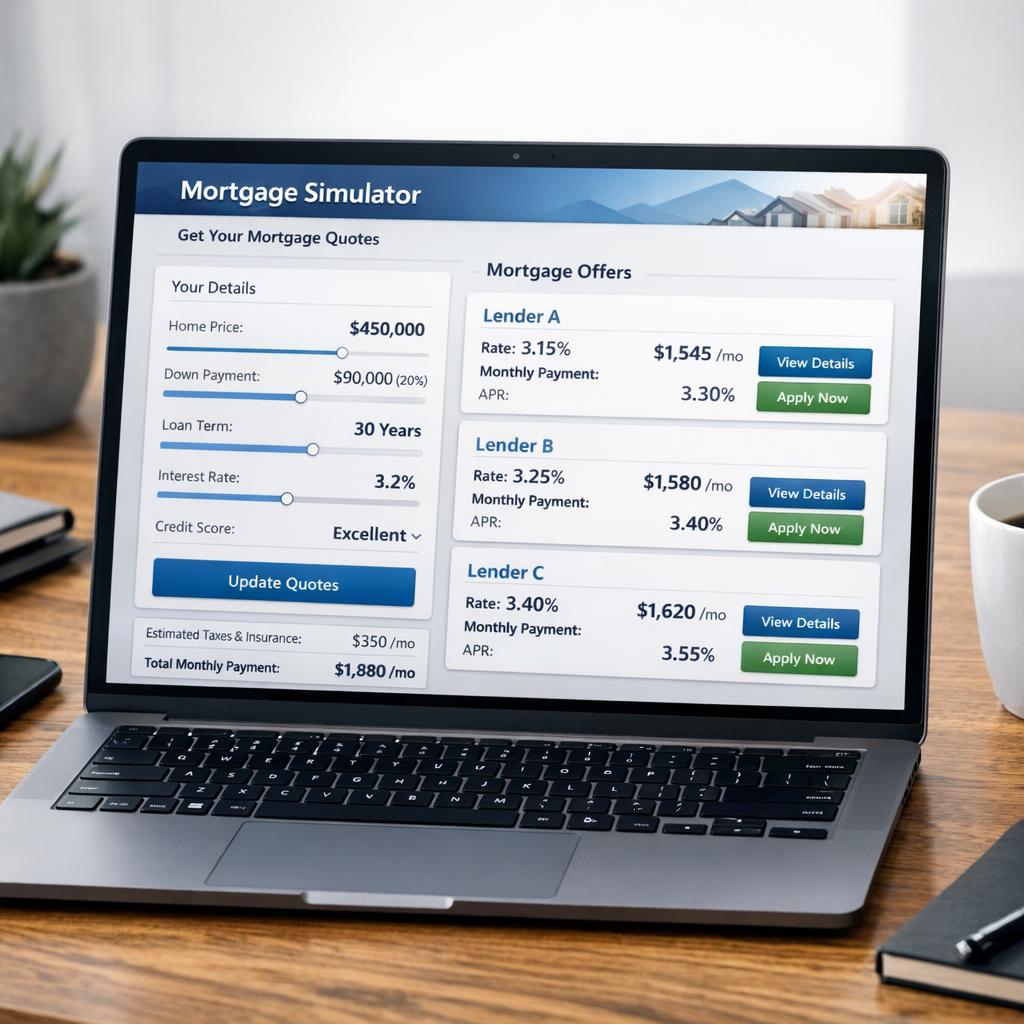 Comment simuler un prêt immobilier : outils gratuits 2026