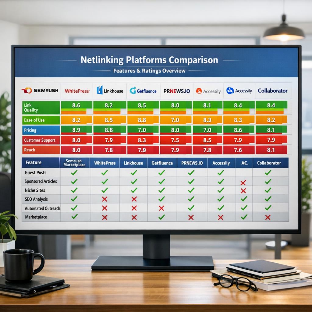 Comparatif des meilleures plateformes de netlinking en 2026