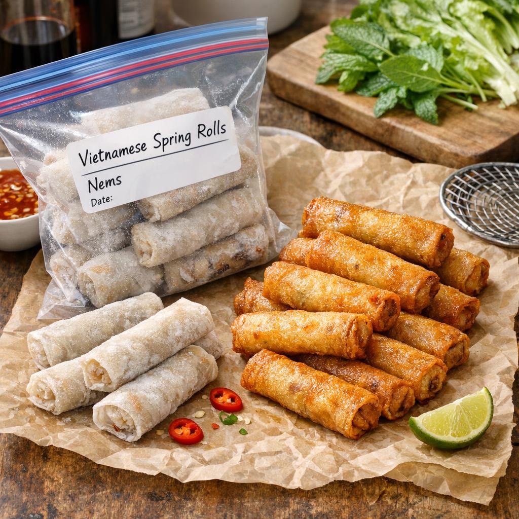 Peut-on congeler des nems faits maison ? Guide complet de conservation