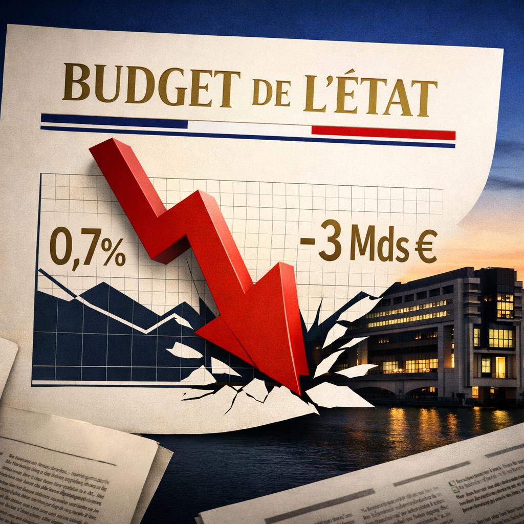 Croissance 2026 abaissée à 0,7% : Bercy annonce 3 milliards de coupes supplémentaires