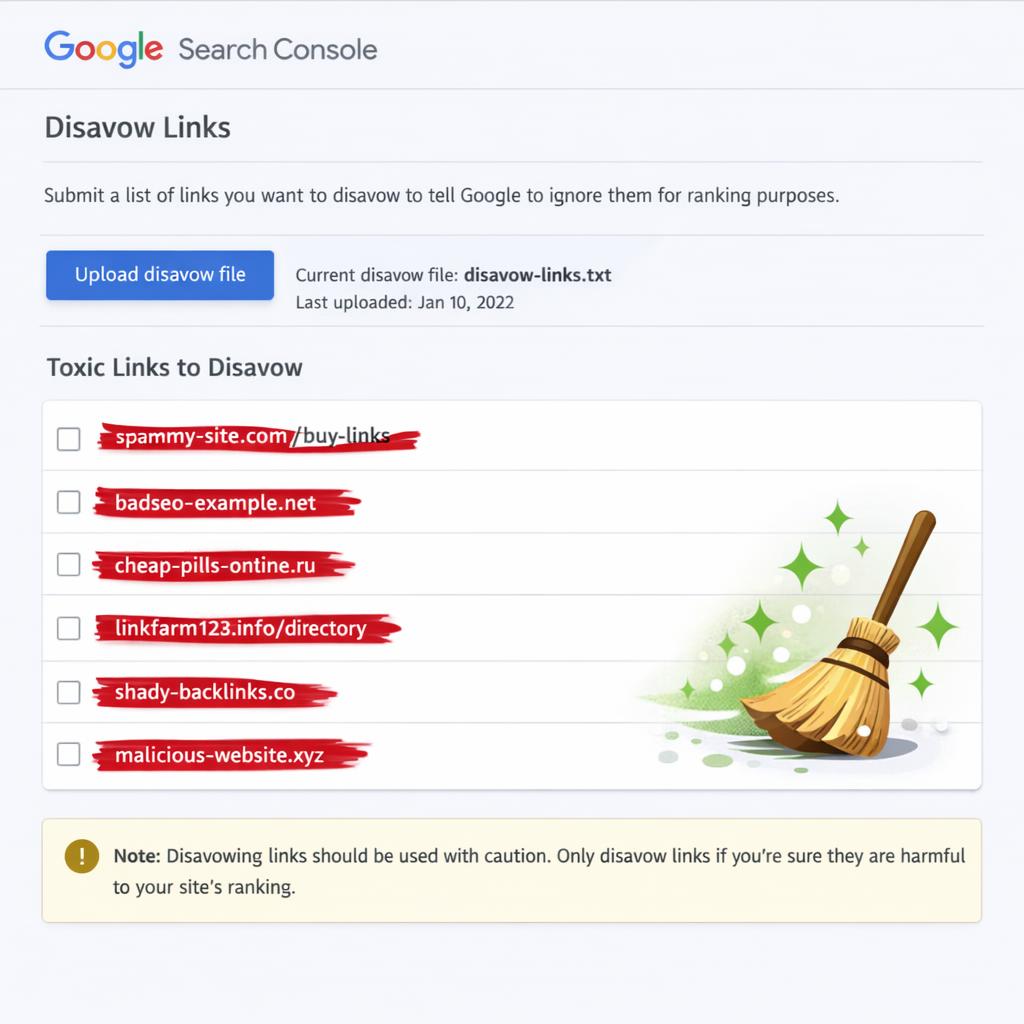 Désaveu de liens Google : quand et comment utiliser le Disavow Tool