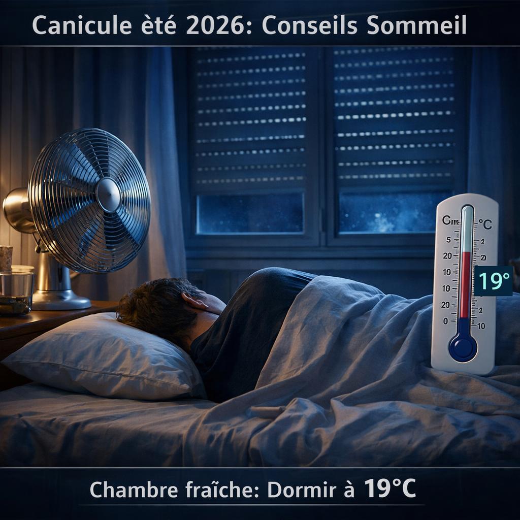 Canicule 2026 : 12 astuces pour bien dormir sans climatiseur, la température idéale de la chambre