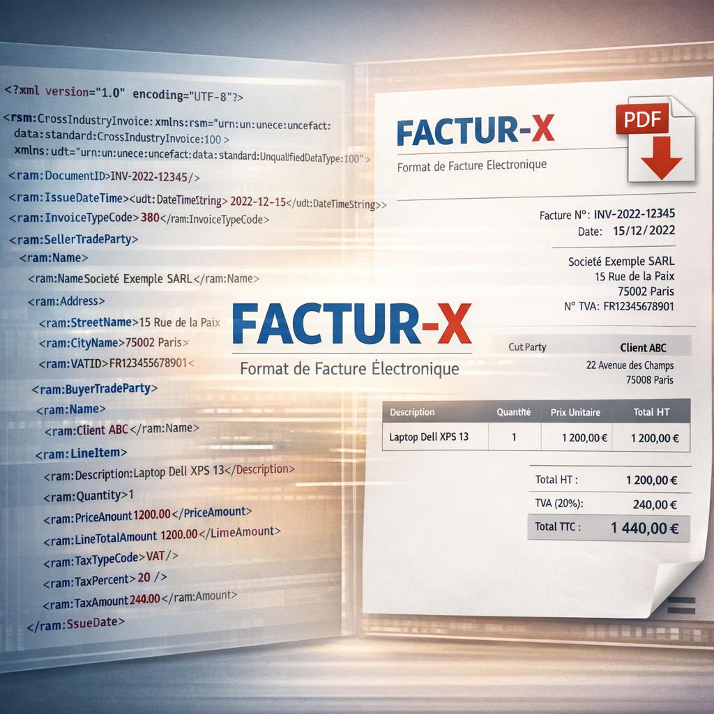 Factur-X : le format hybride de facturation électronique en France