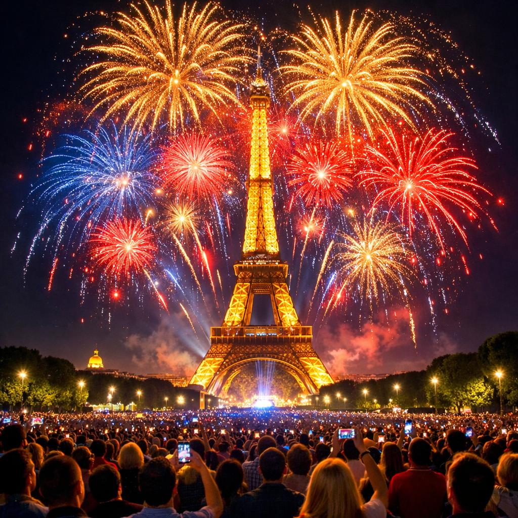 Feux d'artifice du 14 juillet 2026 à Paris : programme complet, horaires et meilleurs points de vue