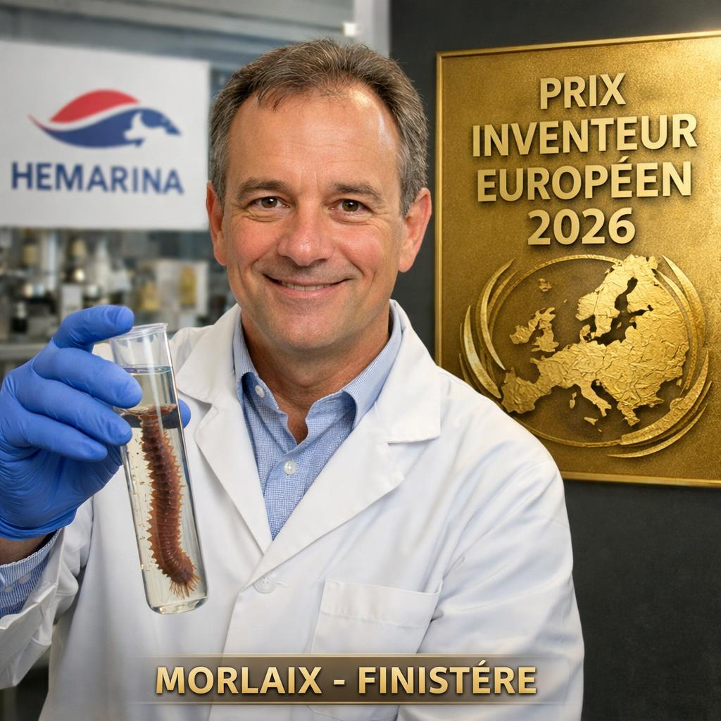 Franck Zal (Hemarina) finaliste du Prix de l'inventeur européen 2026 pour ses vers marins qui sauvent des vies