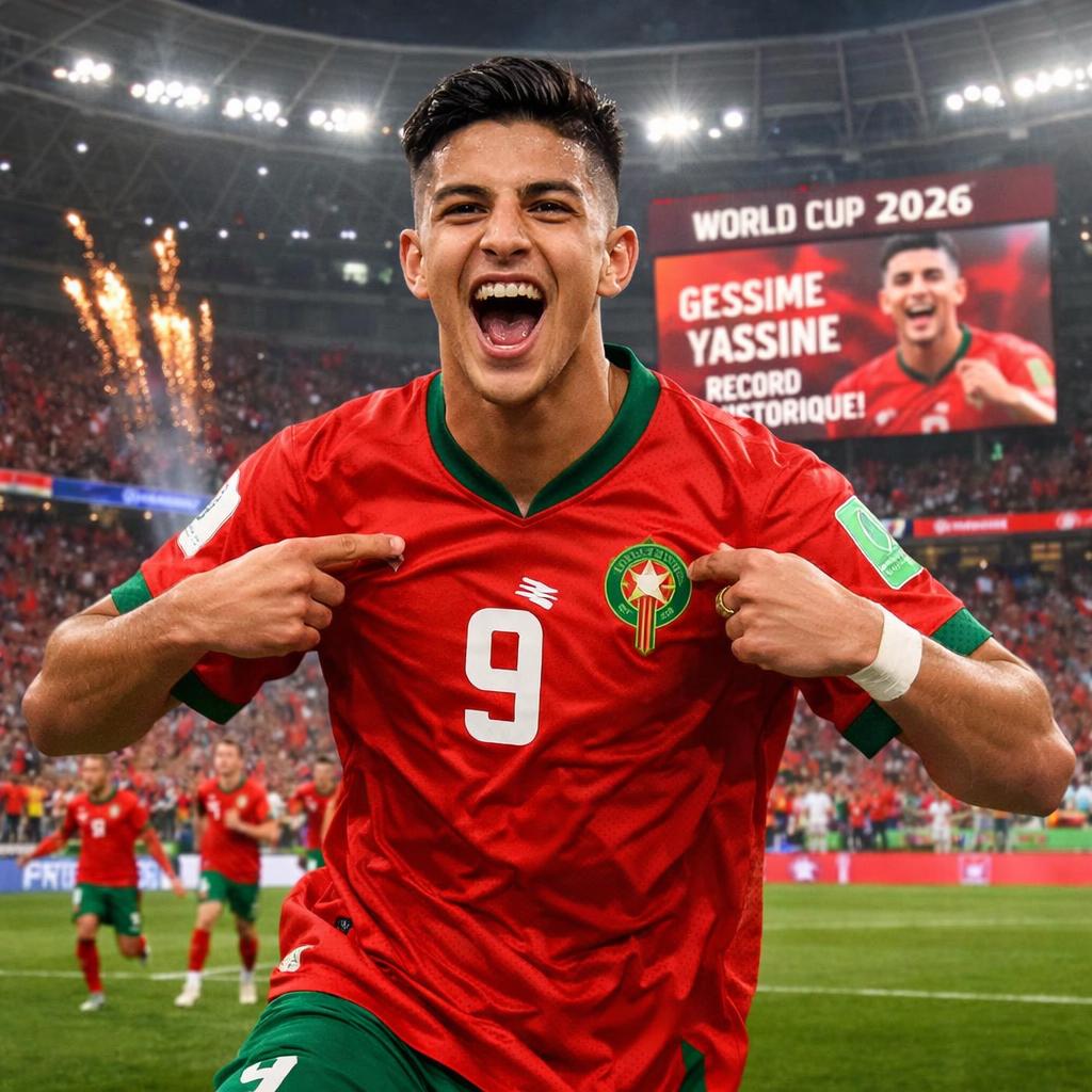 Gessime Yassine : plus jeune buteur marocain de l'histoire du Mondial à 20 ans
