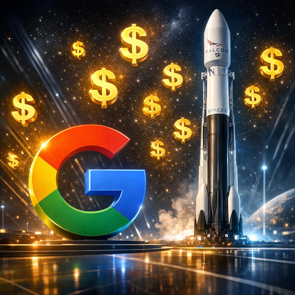 Comment Google pourrait rafler le jackpot du siècle avec son investissement dans SpaceX