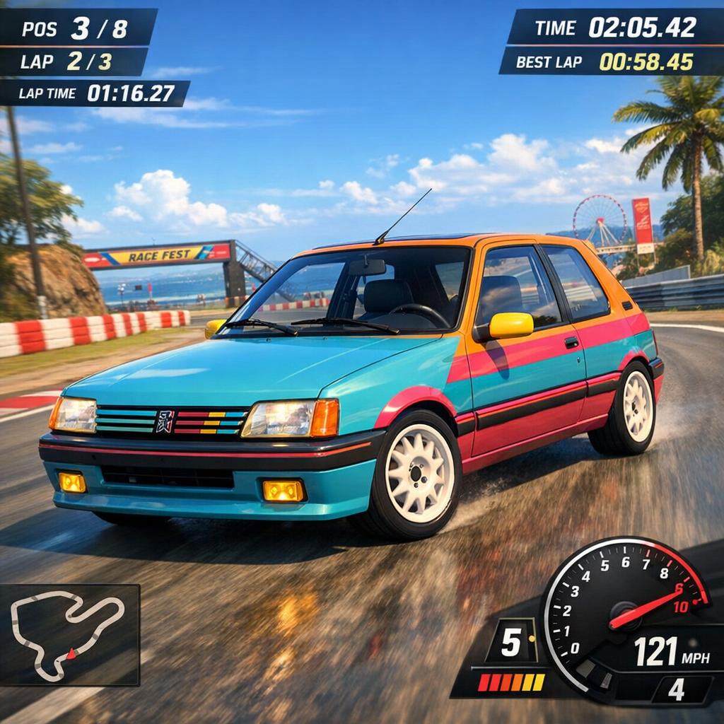 Gran Turismo 7 : la Renault Twingo de 1993 débarque dans toute sa splendeur