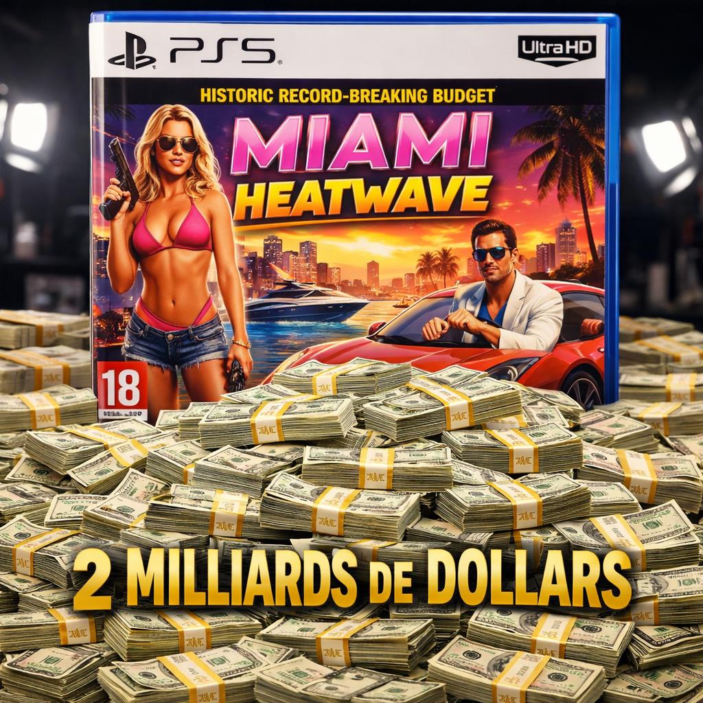GTA 6 : budget de 2 milliards $, le jeu le plus cher de l'histoire