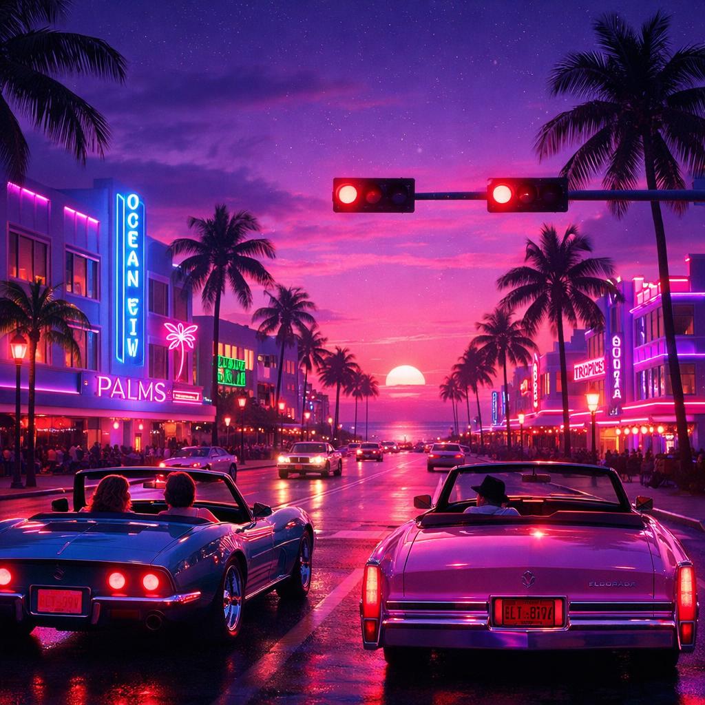 GTA 6 Vice City : nostalgie années 80, néons et synthwave