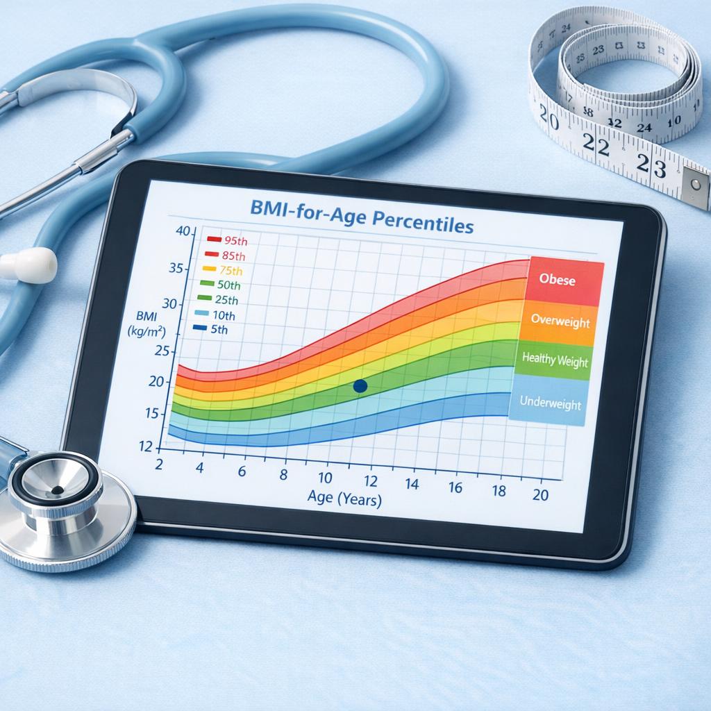 IMC enfant et adolescent : comment le calculer avec la courbe de corpulence
