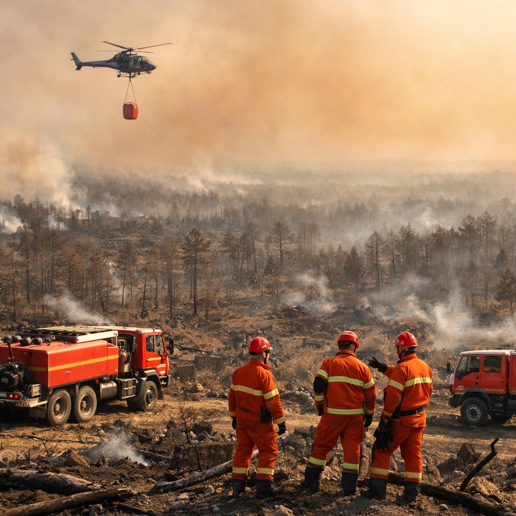 Incendie forêt de Fontainebleau : 1 900 hectares brûlés, la nuit calme mais le feu pas encore éteint