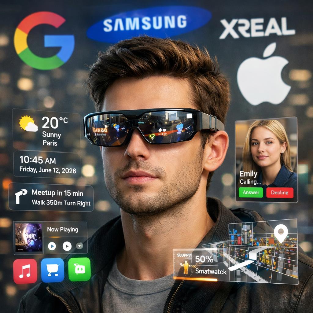 Lunettes intelligentes 2026 : Google, Samsung, Xreal et Apple entrent en scène face à Meta