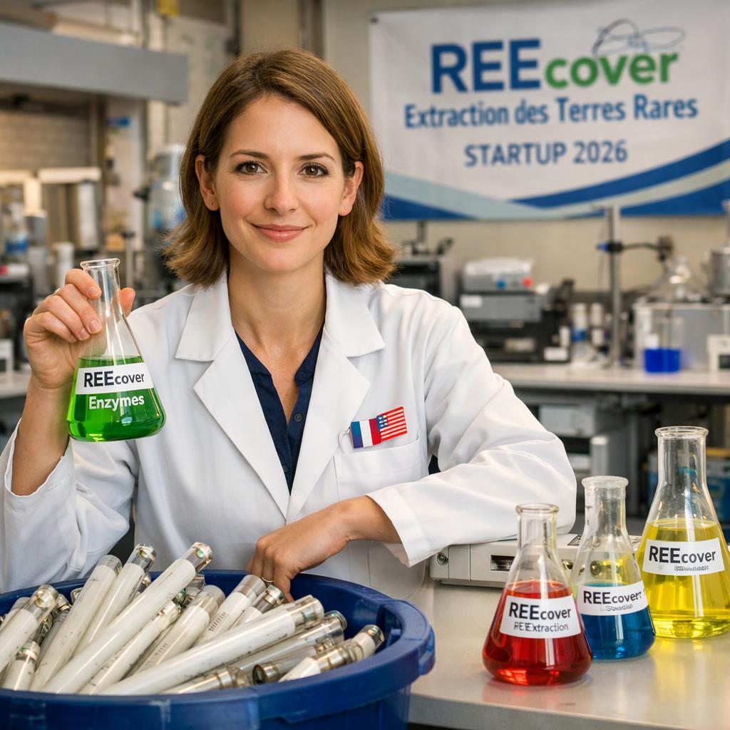 Marie Perrin et REEcover : extraire les terres rares des ampoules usagées grâce à des enzymes