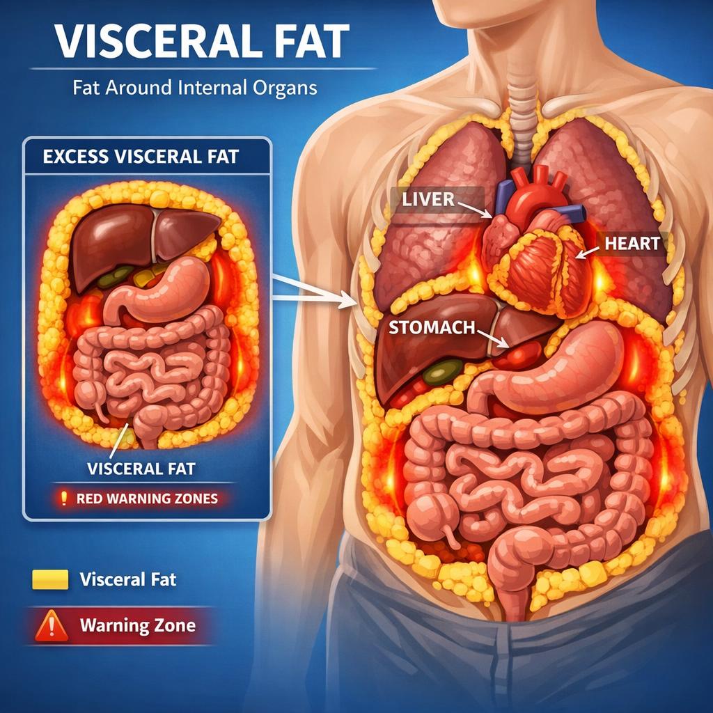 Masse grasse viscérale : pourquoi c'est plus dangereux que la graisse sous-cutanée