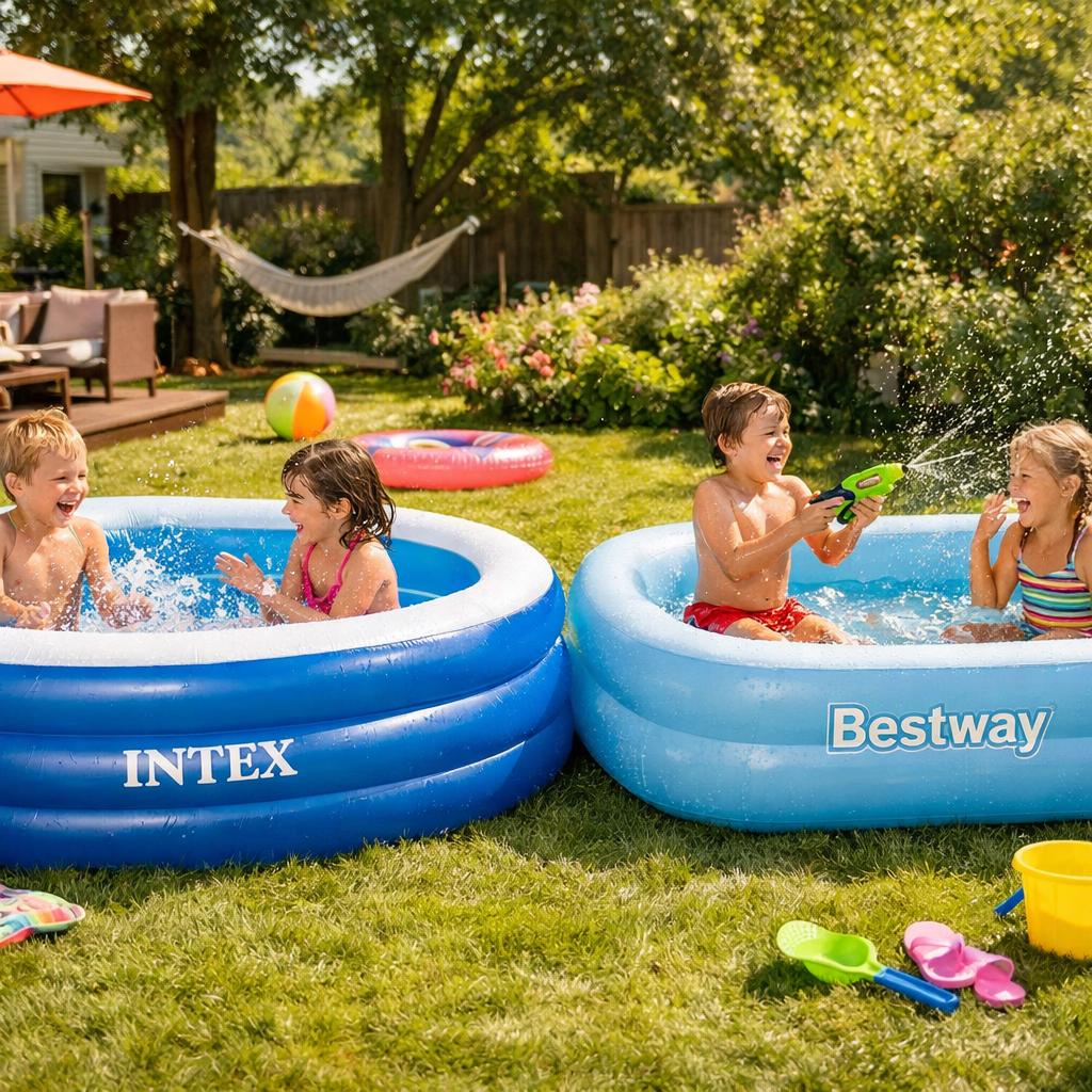 Meilleures piscines gonflables Intex vs Bestway 2026