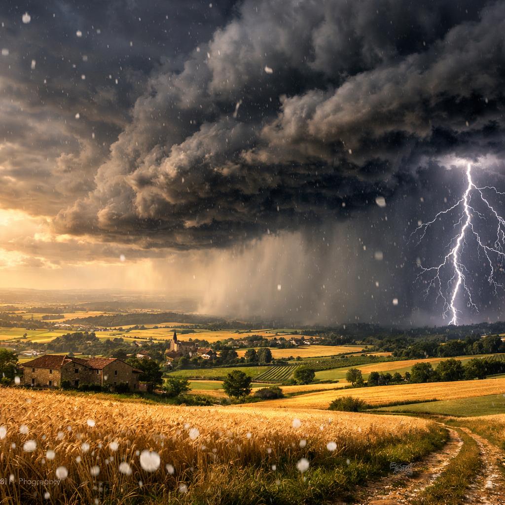 Orages, grêle et fin de canicule : cinq départements en vigilance orange les 16 et 17 juillet 2026