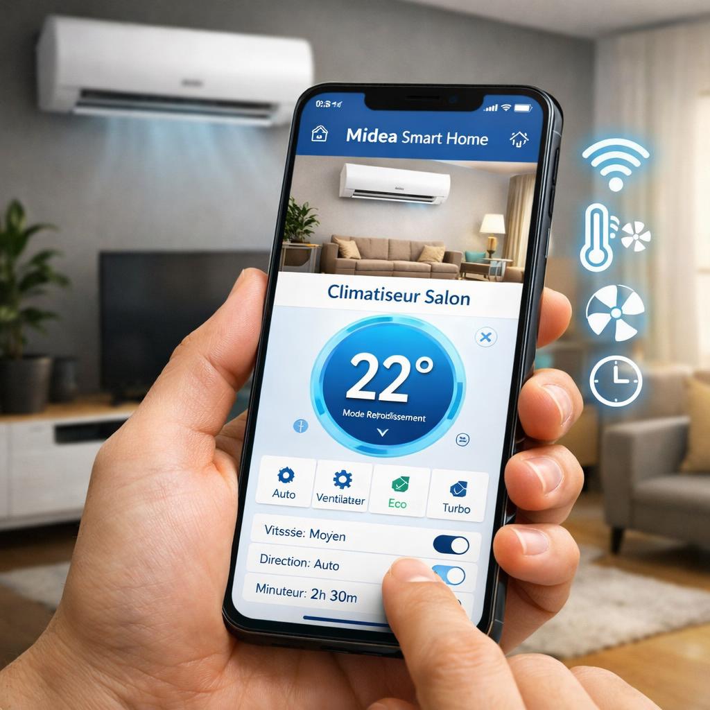 Midea Smart Home : application connectée wifi, contrôle à distance et fonctions avancées