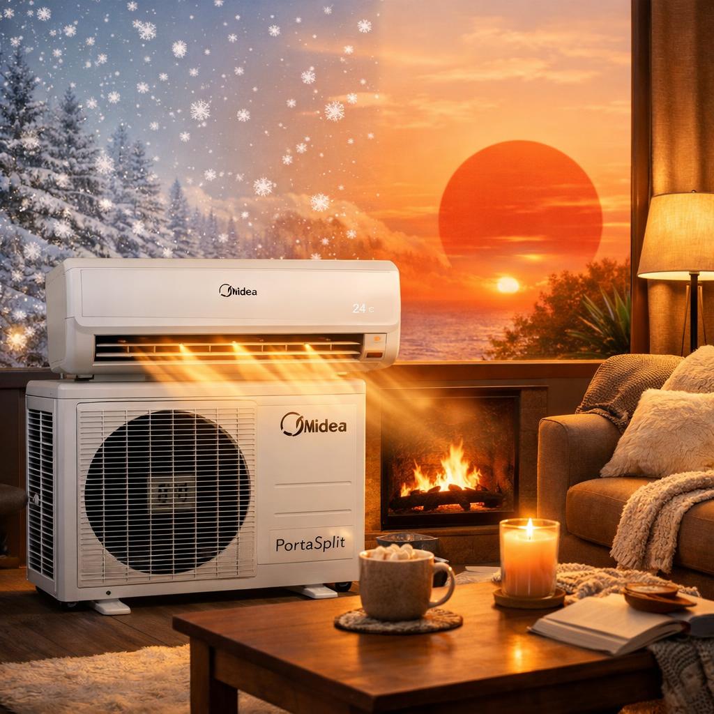 Midea PortaSplit en hiver : le mode chauffage fonctionne-t-il vraiment ?