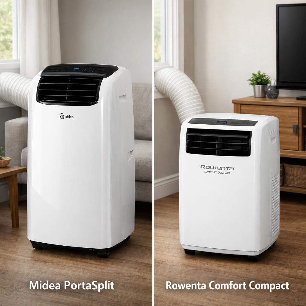 Midea PortaSplit vs Rowenta Comfort Compact : lequel rafraîchit le mieux ?