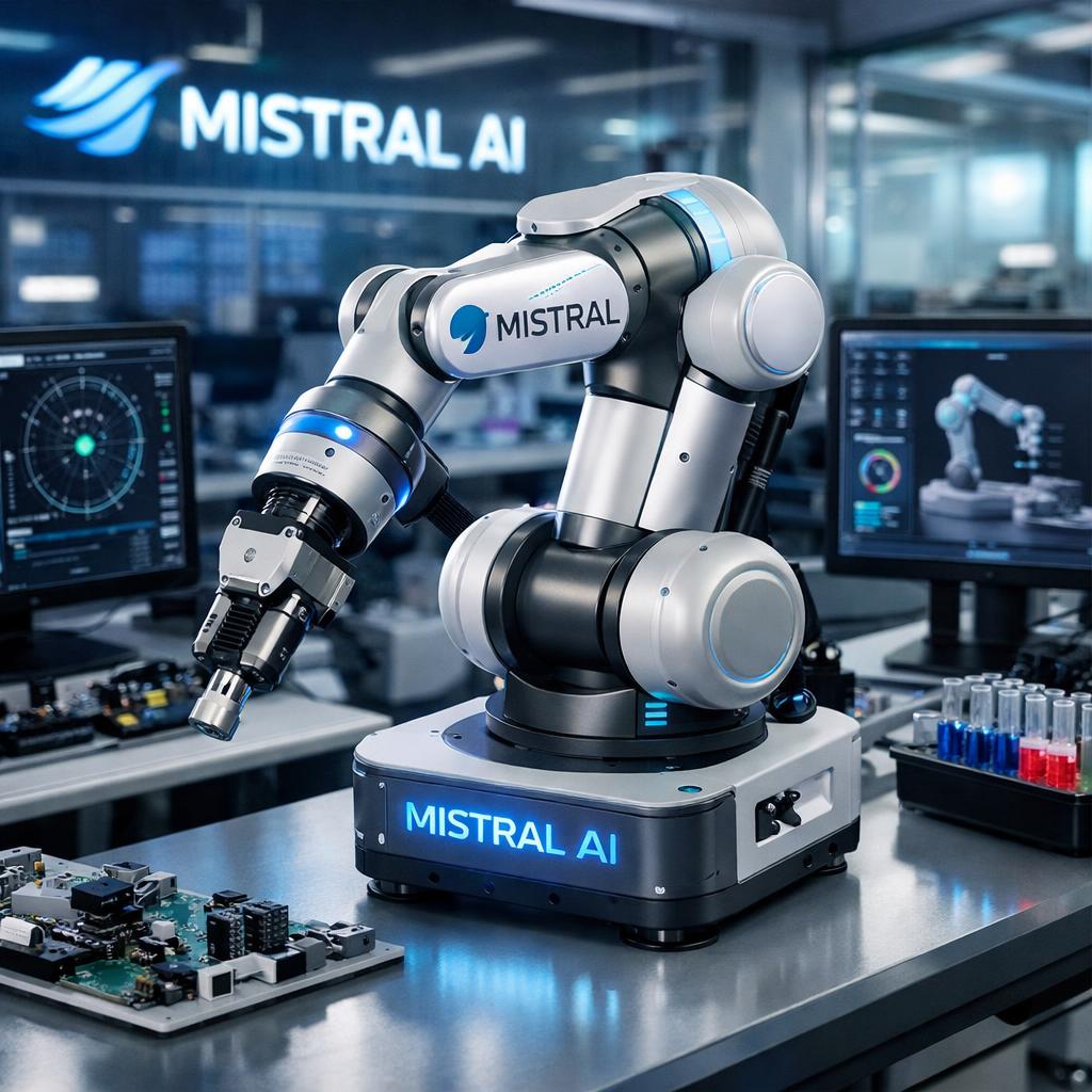 Mistral IA entre dans la robotique : navigation et manipulation industrielle