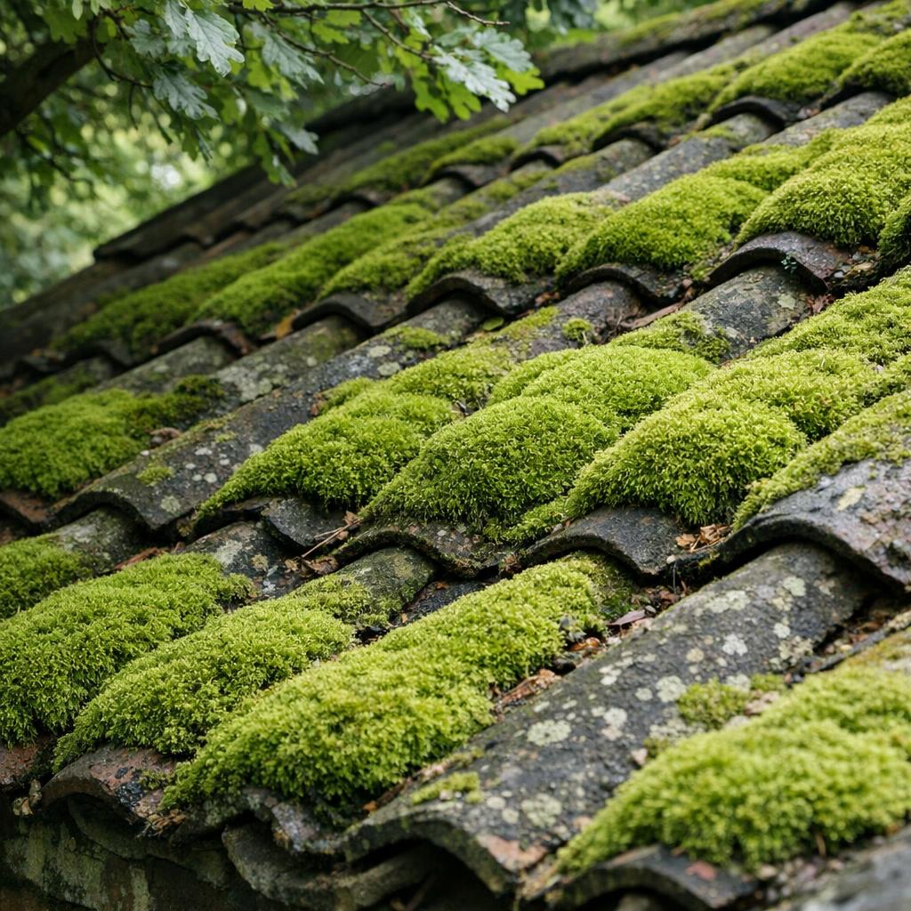 Mousse sur la toiture : causes, risques et prévention efficace