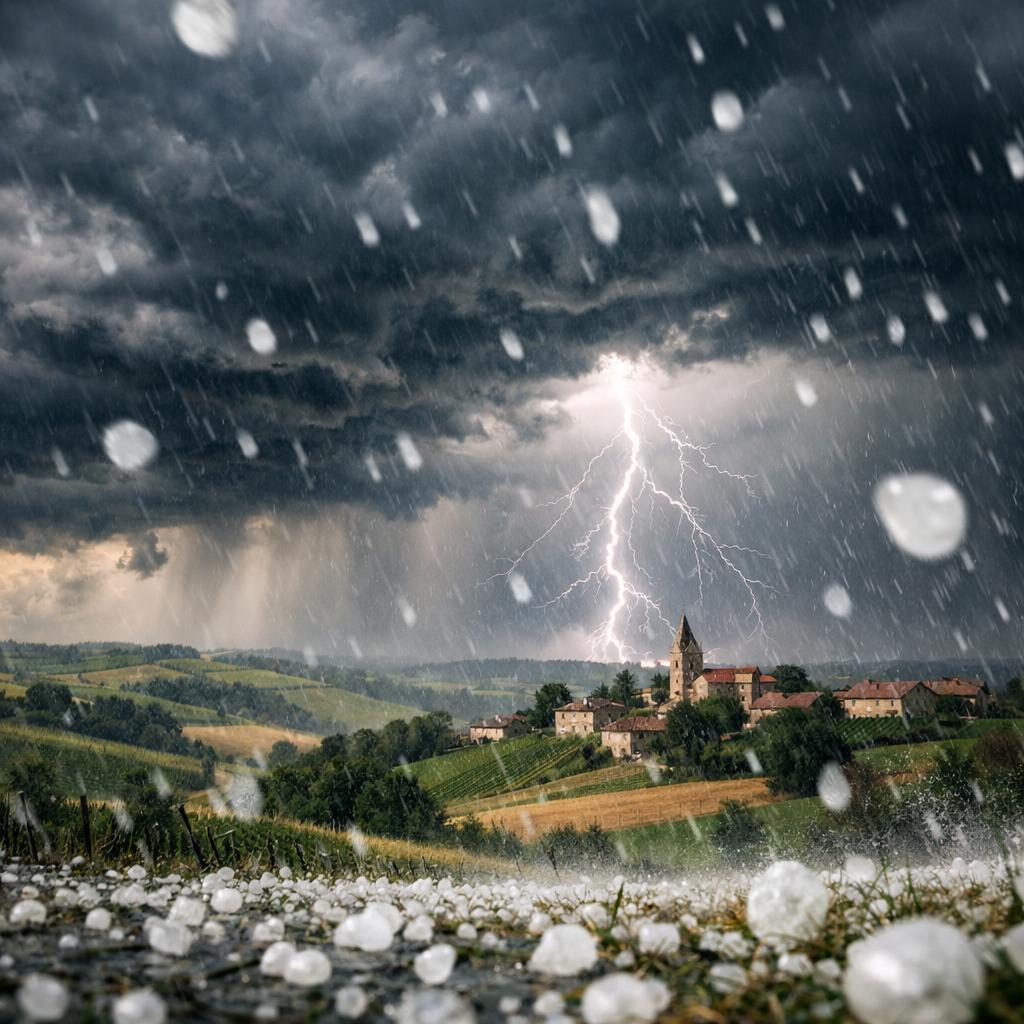 Orages violents et grêle attendus dans le Sud-Ouest : Météo-France place plusieurs départements en vigilance orange