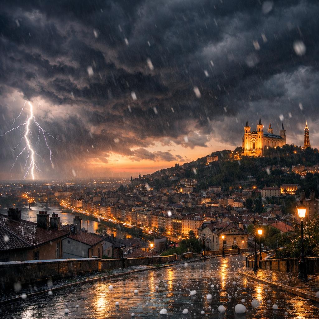 Orages à Saint-Étienne : la Loire en vigilance orange le 16 juillet 2026, grêle et rafales à 100 km/h