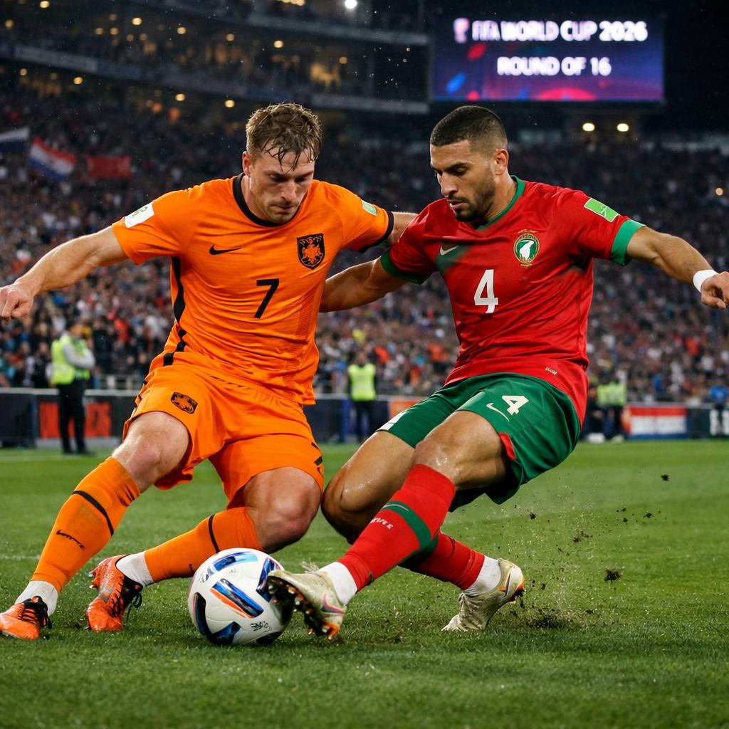 Pays-Bas - Maroc : choc des 16es de finale du Mondial 2026 cette nuit à Monterrey